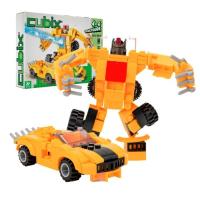 Конструктор Cubix Traxfigure 2-в-1, желтый Фото