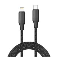 Дата кабель ColorWay USB-C to Lightning 1.0m PD30W TPE embossed black Фото