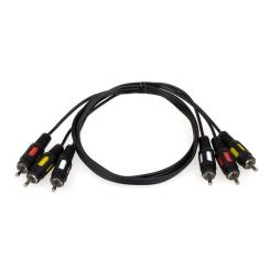 Кабель мультимедийный Atcom 3xRCA M to 3xRCA M 5.0m Фото