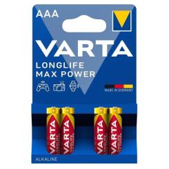 Батарейка Varta AAA Longlife Max Power щелочная * 4 Фото