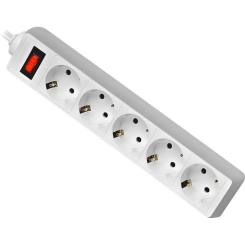 Сетевой фильтр питания Defender ES 3m 5 роз. white Фото 1