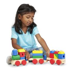 Развивающая игрушка Melissa&Doug Поезд из кубиков Фото 2