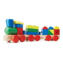 Развивающая игрушка Melissa&Doug Поезд из кубиков Фото 4