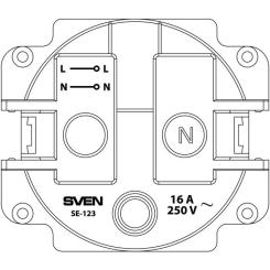 Розетка Sven SE-123 ivory Фото 4