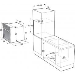 Духовой шкаф gorenje bop637e20xg