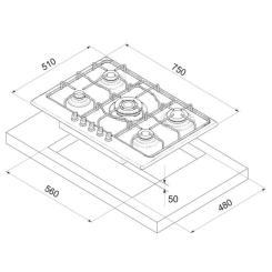 Варочная поверхность Freggia HA750VGTB Фото 4