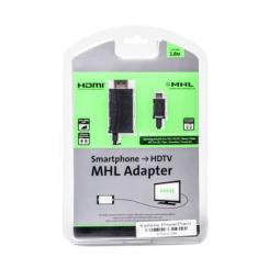 Кабель мультимедийный PowerPlant micro USB to HDMI Фото 1