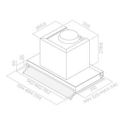Вытяжка кухонная Elica BOX IN PLUS IXGL/A/60 Фото 1