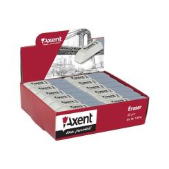 Ластик Axent soft Duo, white-grey (display) Фото 1