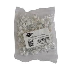 Скоба Atcom для крепления кабеля 5мм 100шт Фото 1