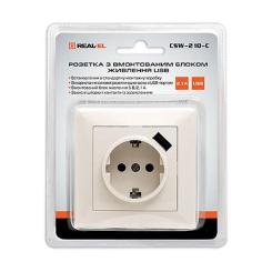 Розетка REAL-EL Розетка с 2*USB 10.5W Фото 2
