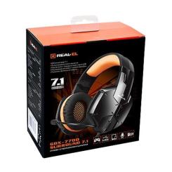 Наушники REAL-EL GDX-7700 Surround 7.1 Black/Orange Фото 8