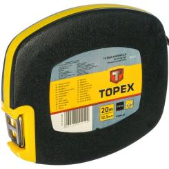Рулетка Topex лента измерительная стальная, 20 м Фото