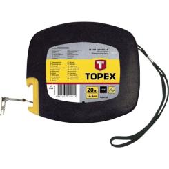 Рулетка Topex лента измерительная стальная, 20 м Фото 1
