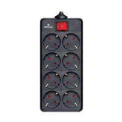Сетевой фильтр питания REAL-EL REAL-EL RS-8 PROTECT, 1.8m, black Фото