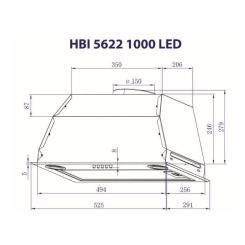 Вытяжка кухонная Minola HBI 5622 WH 1000 LED Фото 7