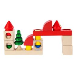 Конструктор Nic cubio деревянный 20 эл. Фото 4