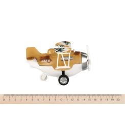 Спецтехника Same Toy Самолет металический инерционный Aircraft коричнев Фото 1