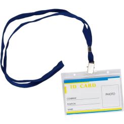 Бейдж Buromax horizontal 11х8cм, PVC, clear Фото