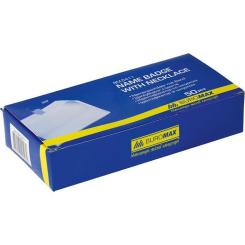Бейдж Buromax horizontal 11х8cм, PVC, clear Фото 1