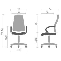 Офисное кресло Аклас Флорида CH MB Бежевое Фото 5