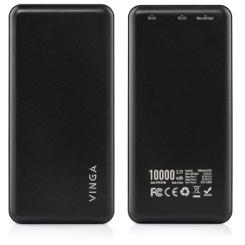 Батарея универсальная Vinga 10000 mAh black Фото 4