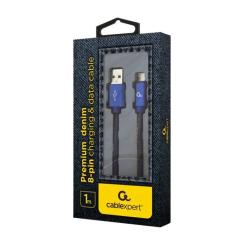 Дата кабель Cablexpert USB 2.0 AM to Lightning 1.0m Фото 1