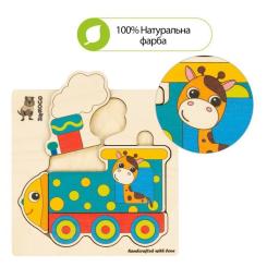 Развивающая игрушка Quokka пазл-мозаїка Поїзд Фото 4