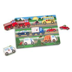 Развивающая игрушка Melissa&Doug Пазл Угадай машинку Фото 2