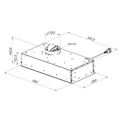 Вытяжка кухонная Pyramida HBE 60 SLIM GR Фото 7