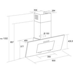 Вытяжка кухонная Pyramida HES 30 (D-600 MM) SAND /AJ Фото 7