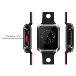 Смарт-часы GoGPS М02 Black Телефон-часы с GPS треккером Фото 1