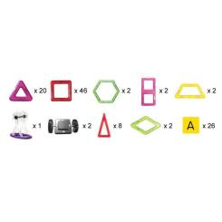 Конструктор Магнікон 118 деталей Plastic box Фото 4