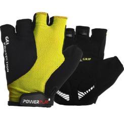 Велоперчатки PowerPlay 5028 Black/Yellow M Фото