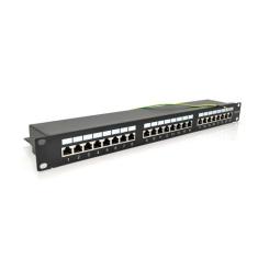 Патч-панель PiPo 19" 24хRJ-45 FTP 1U cat.5e Фото