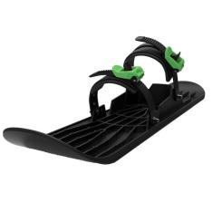 Санки Plastkon OneFoot Miniski Монолижа чорна з зеленим Фото
