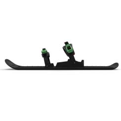Санки Plastkon OneFoot Miniski Монолижа чорна з зеленим Фото 1