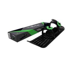 Санки Plastkon OneFoot Miniski Монолижа чорна з зеленим Фото 3