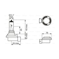 Автолампа Bosch галогенова 35W Фото 4