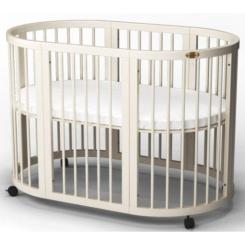 Кроватка Ingvart SMART BED ROUND молочний Фото