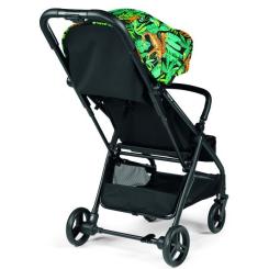 Коляска Peg-Perego Selfie Jaguars черная с рисунком тропики Фото 3