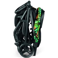 Коляска Peg-Perego Selfie Jaguars черная с рисунком тропики Фото 4