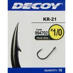 Крючок Decoy KR-21 Black Nickeled 01 (10 шт/уп) Фото 1