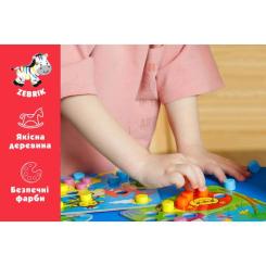 Развивающая игрушка Vladi Toys Мозаика деревянная Ферма Фото 3