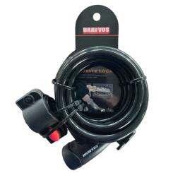 Замок велосипедный Bravvos LOC-065-110 Key 12mm х 1500mm Black Фото
