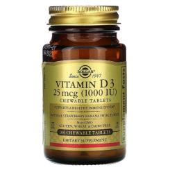 Витамин Solgar Витамин D3, Холекальциферол, Vitamin D3, Cholecal Фото