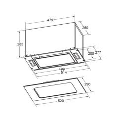 Вытяжка кухонная Pyramida CHGX 522 BL Фото 10
