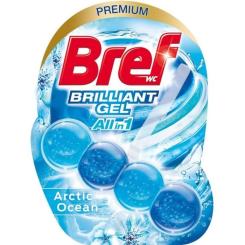 Туалетный блок Bref Блестящий гель Арктический океан 42 г Фото