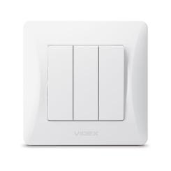 Выключатель Videx BINERA 3кл белый Фото 1