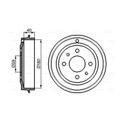 Тормозной барабан Bosch 0 986 477 083 Фото 4
